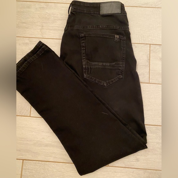 Buffalo David Bitton Black Skinny Stretch Jeans 36” Waist Denim - Picture 5 of 6